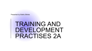 Training and Development Practices 2A