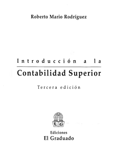 Introducci&oacute;n a la Contabilidad Superior - Libro de texto