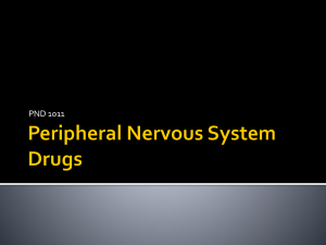 Peripheral Nervous System Drugs: Neuropharmacology Guide