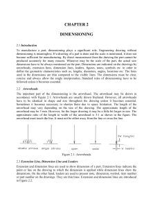 Chapter 2: Dimensioning in Engineering Drawing