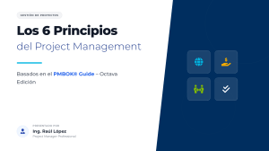 Los 6 Principios del Project Management (PMBOK 8&ordf; Ed.)