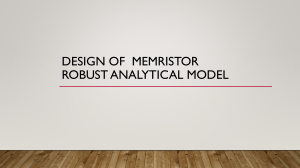 Design of Memristor Robust Analytical Model