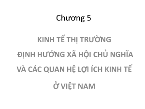 Socialist-Oriented Market Economy in Vietnam