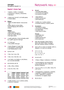 Netzwerk neu A1 L&ouml;sungen: &Uuml;bungsbuch Kapitel 1-6