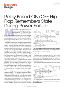 Relay-Based Flip-Flop Circuit for Power Failure State Retention