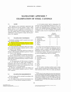 ASME Section VIII Div 1 Appendix 7: Steel Casting Examination