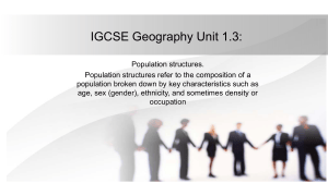 IGCSE Geography Unit 1.3: Population Structures