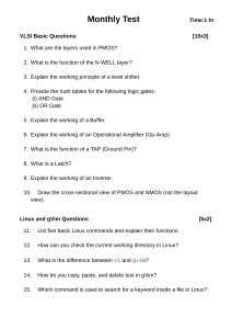 Monthly Test: VLSI & Linux Questions