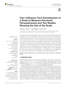 Development of a Scale to Measure Perceived Persuasiveness