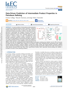 Data-Driven Prediction of Intermediate Product Properties in Petroleum Refining
