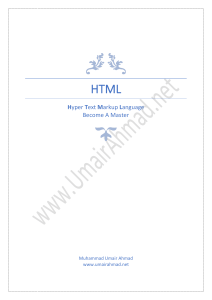 HTML Tutorial: Learn Hyper Text Markup Language Basics