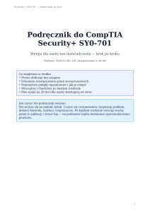 Podręcznik CompTIA Security+ SY0-701: Krok po kroku od zera