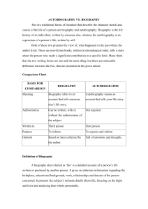 Autobiography vs Biography: Key Differences Explained