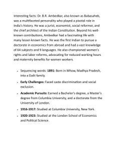 Dr. B.R. Ambedkar: Father of the Indian Constitution