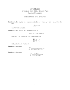 STEMvibe Integral Cup 2026: Sample Problems