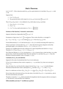 Dini's Theorem: Implicit Function Proof