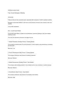 Growth Strategies in Retailing Lecture Script