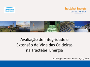 Integridade e Extens&atilde;o de Vida das Caldeiras