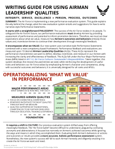 Airman Leadership School Curriculum Overview