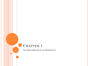 Introduction to Business Statistics: Lecture 1