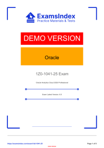 Oracle 1Z0-1041-25 Exam Demo