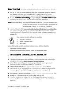 Intellectual Disability Checklist