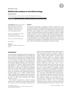 Multivariate Analyses in Microbial Ecology: A Review