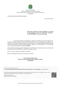 Projeto Pedag&oacute;gico P&oacute;s-Gradua&ccedil;&atilde;o Energia Solar Fotovoltaica