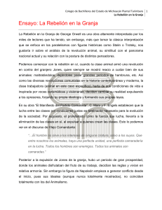 Ensayo: An&aacute;lisis de La Rebeli&oacute;n en la Granja de Orwell