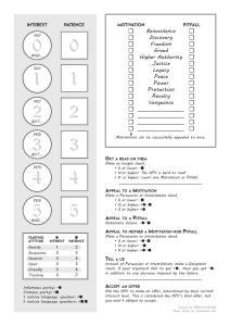 NPC Interaction Rules for Tabletop RPGs