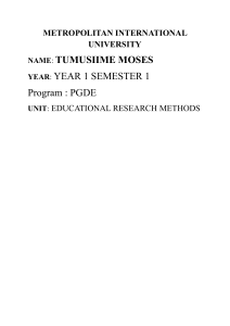 2022 Sudan Ebola Outbreak in Uganda: Socioeconomic & Public Health Impacts Research Proposal