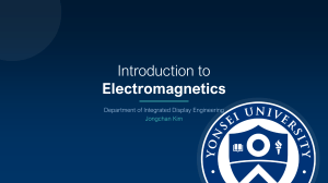 EE 3301 Introduction to Electromagnetics Syllabus