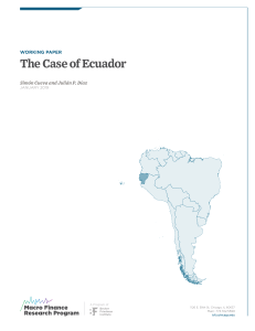 Ecuador's Monetary and Fiscal History 1960-2017