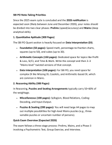 SBI PO Note-Taking Priorities 2026