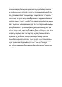 International Business Environment Analysis