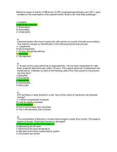 Biochemistry & Pathology Multiple Choice Questions