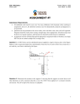 ENG 1440 Statics Assignment #7: Force & Truss Analysis