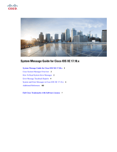 Cisco IOS XE 17.18.x System Message Guide