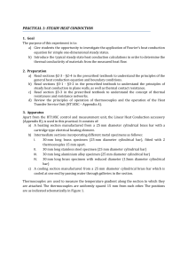 Steady Heat Conduction Practical Lab Manual