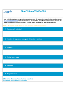 Plantilla de Actividades JCI Andina - Formulario de Planificaci&oacute;n
