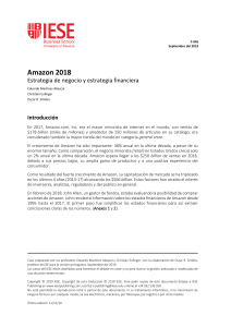 Amazon 2018: Estrategia de negocio y estrategia financiera