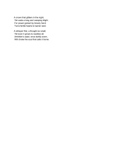 Poem on Ambition and Power