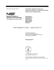 NIST ISCM