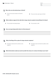 Volcanoes Movie Worksheet: Questions & Answers