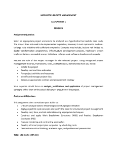 Project Management Assignment 1: Case Study Analysis