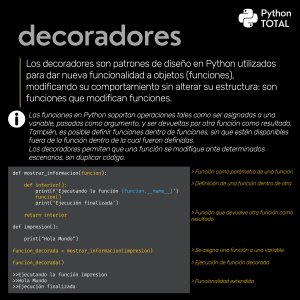 Decoradores en Python: Explicaci&oacute;n y Ejemplos