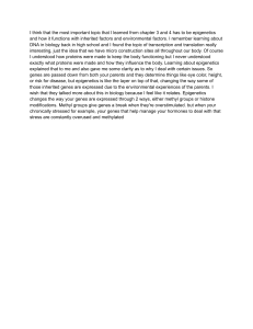 Understanding Epigenetics: Inherited and Environmental Factors