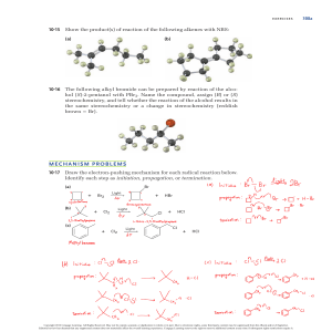 Organic Chemistry Exercises: Organohalides & Reactions