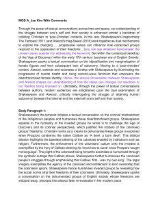 Shakespeare & Atwood: Textual Conversations on Oppression