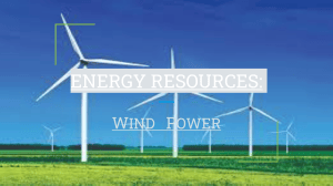 Wind Power: Energy Resources Guide